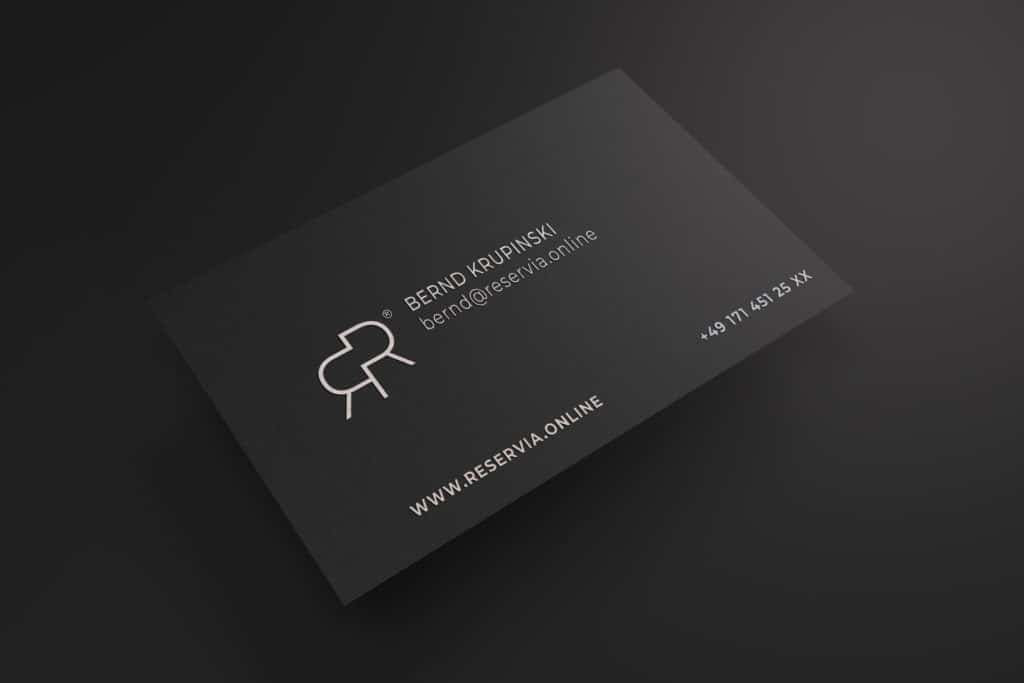 Reservia Visitenkarten | Design und Druck New Limit