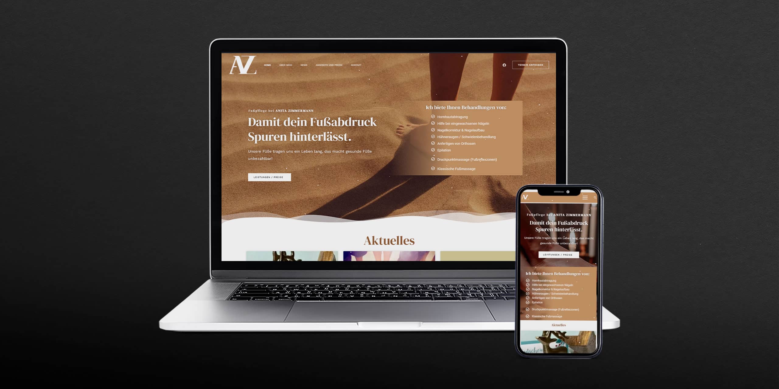 Fußpflege Webdesign NEW LIMIT Werbeagentur Maxhütte